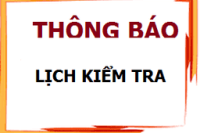 LỊCH KIỂM TRA CUỐI HỌC KỲ 2 NĂM HỌC 2024-2025