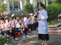 Tuyên truyền chăm sóc sức khỏe sinh sản vị thành niên, thanh niên trong trường THCS Thới Hòa